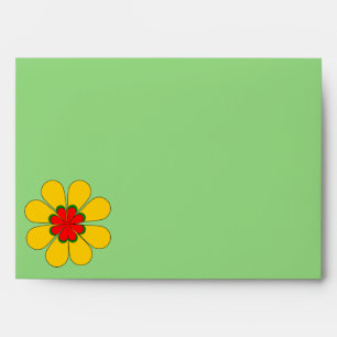 Envelope - Yellow Daisy Flower