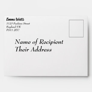 Envelopes - Black and White Signature Design