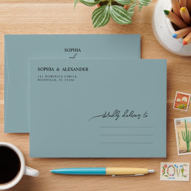Envelopes for Boho Wedding.  (Desk)