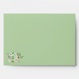 Envelopes for Green Roses Cards and Stationery