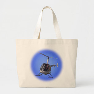 Enviro-Friendly Helicopter Gifts Tote Bags