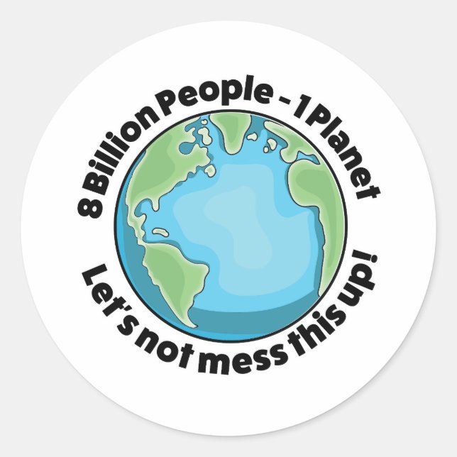 Enviroment Logo Classic Round Sticker (Front)