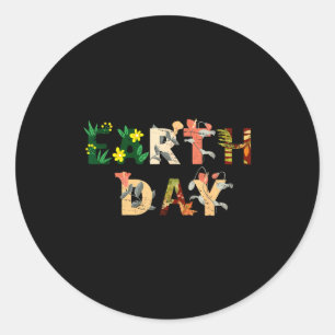 Environment Earth Day  Classic Round Sticker