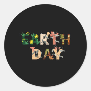Environment Earth Day Classic Round Sticker