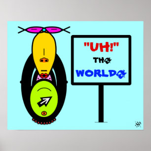 Environment & monkey mascot v1 poster