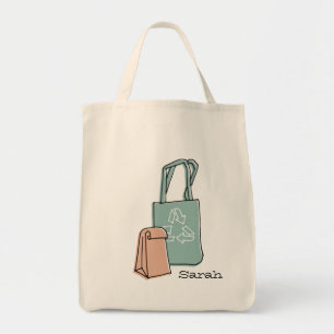 Environmental awareness large shopping Tote Bag