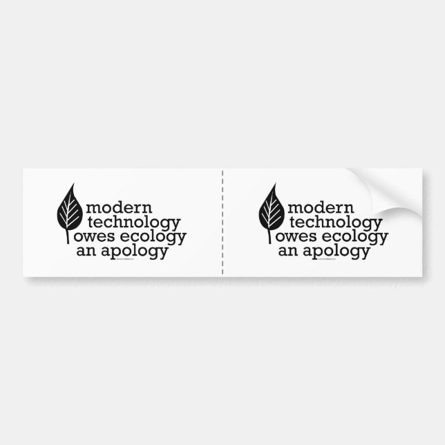 Environmental Bumper Sticker (Front)