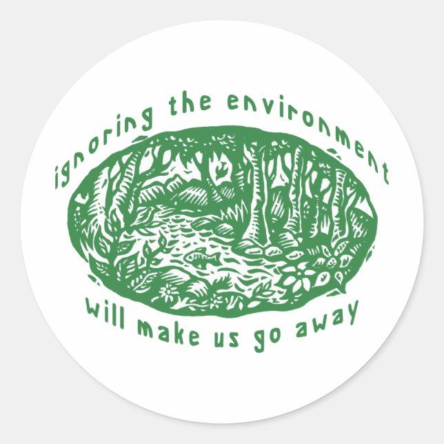 Environmental Classic Round Sticker (Front)