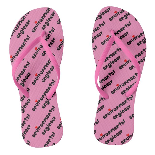 Environmental Engineer Heart Jandals (Footbed)