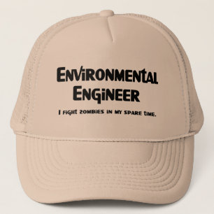 Environmental Engineer Zombie Fighter Trucker Hat