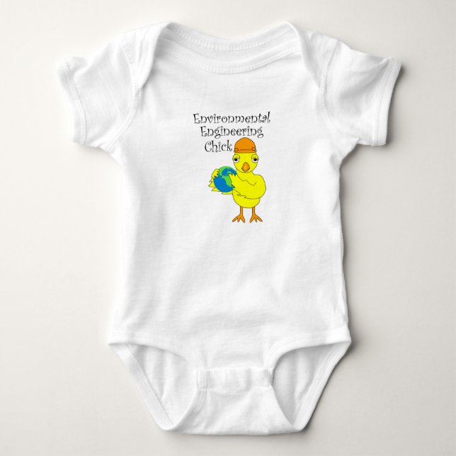 Environmental Engineering Chick Baby Bodysuit (Front)