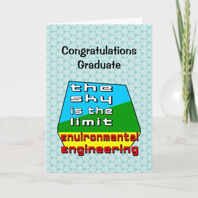Environmental Engineering Limit  Graduation Card (Front)