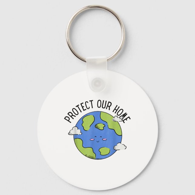 Environmental Protection 55th Earth Day Planet _2  Key Ring (Front)