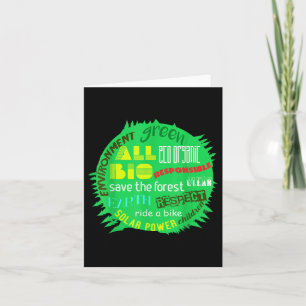 Environmental Protection Around The World Forest L Card