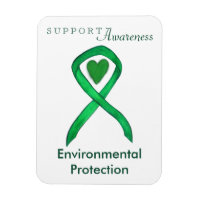 Environmental Protection Awareness Ribbon Magnet