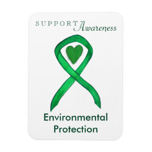 Environmental Protection Awareness Ribbon Magnet