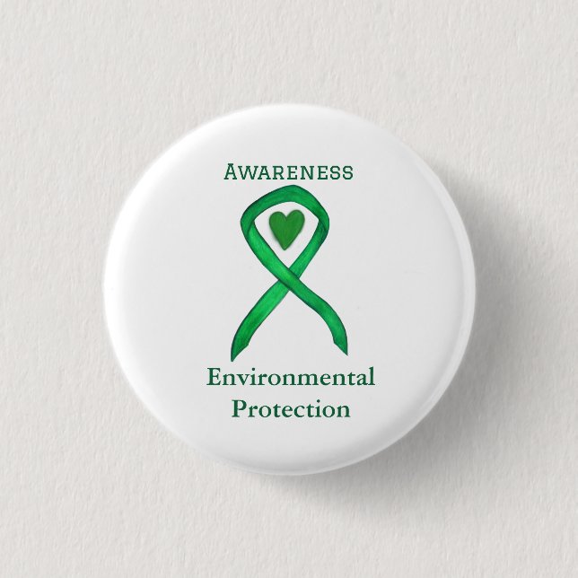 Environmental Protection Awareness Ribbon Pin (Front)