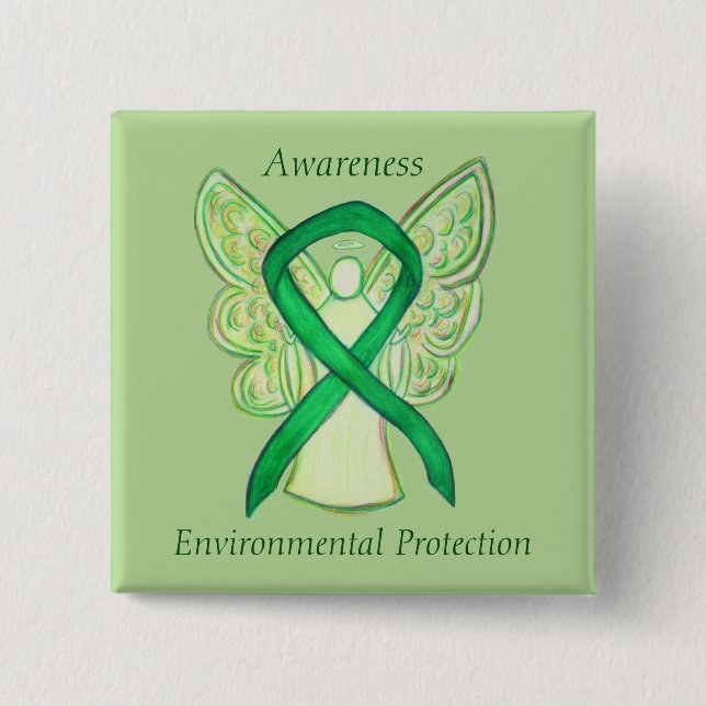 Environmental Protection Awareness Ribbon Pins (Front)