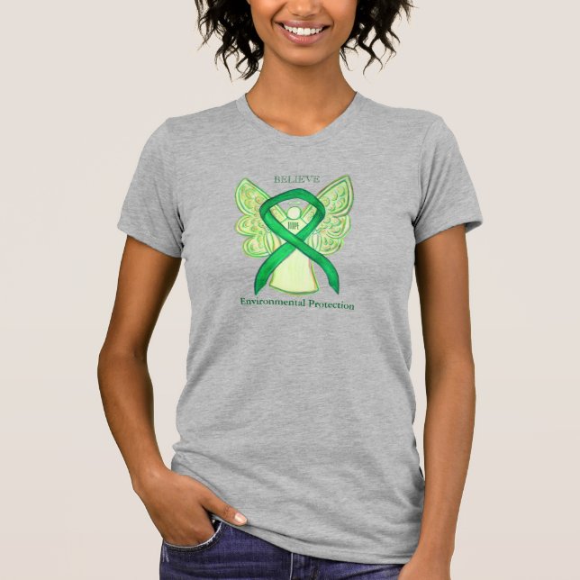 Environmental Protection Awareness Ribbon Shirt (Front)