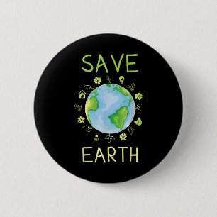 Environmental Protection Climate Protection Animal 6 Cm Round Badge