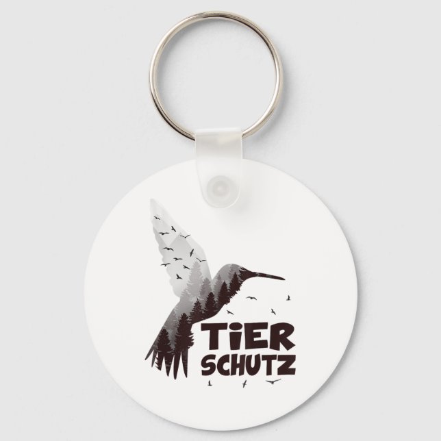 Environmental Protection Climate Protection Animal Key Ring (Front)