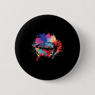 Environmental Protection Climate Protection Turtle 6 Cm Round Badge
