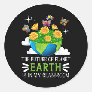 Environmental Protection In The Future Of Planet Classic Round Sticker