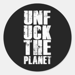 Environmental Protection Nature Planet Environment Classic Round Sticker