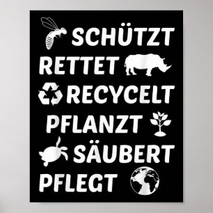 Environmental Protection Recycled Climate Protecti Poster