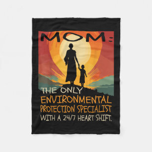 Environmental Protection Specialist &amp; Mothers  Fleece Blanket
