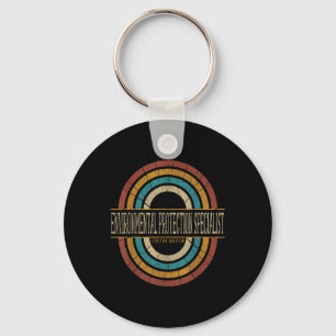 Environmental Protection Specialist Vintage Retro  Key Ring