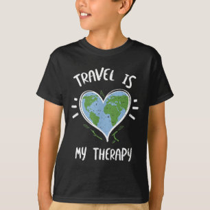 Environmental Protection_ Travel Is My Therapy - E T-Shirt