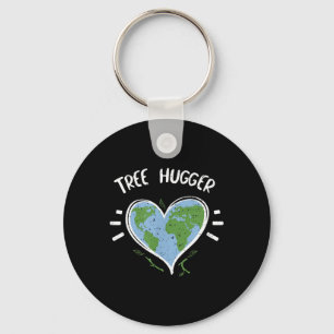 Environmental Protection_ Tree Hugger - Earth Day Key Ring