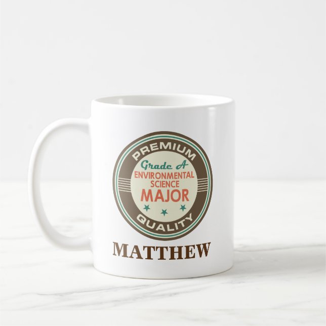 Environmental Science Major Personalised Mug Gift (Left)