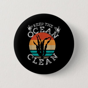 Environmental Sea Ocean Protection 6 Cm Round Badge