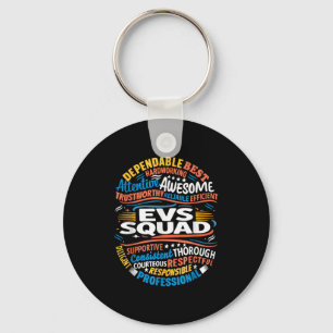 Environmental Services Squad Week Appreciation Fun Key Ring