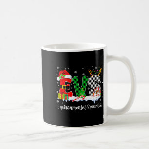 Environmental Specialist Christmas Lights Red Plai Coffee Mug