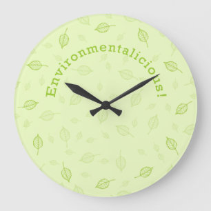 Environmentalicious Large Clock