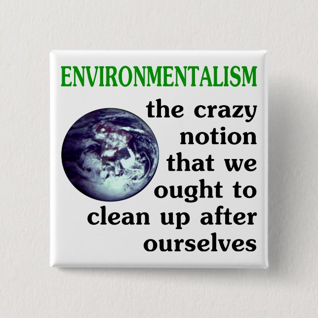 Environmentalism Defined Pinback Button (Front)