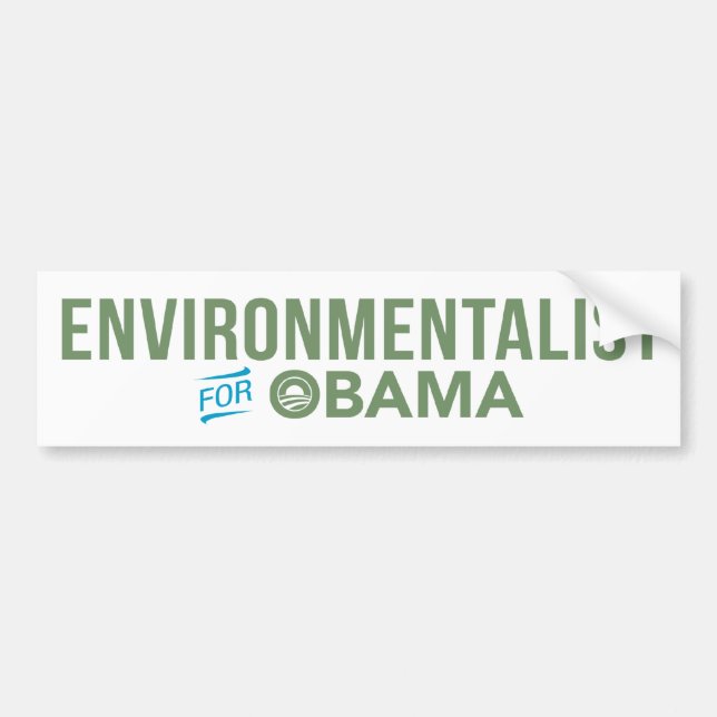 Environmentalist For Barack Obama Bumper Sticker (Front)
