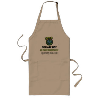 Environmentalist = Vegan, Vegetarian Long Apron
