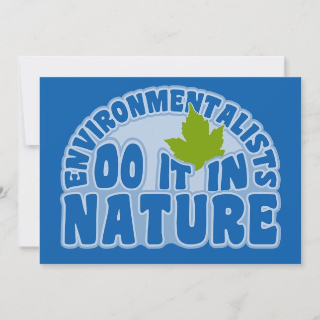 Environmentalists invitation, customise invitation (Front)