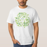 Environmentally eco-friendly green T-shirt