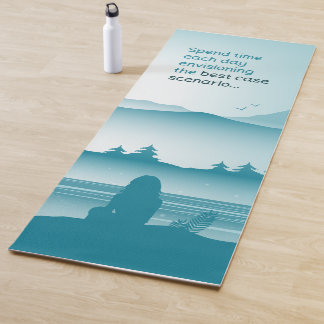 Envisioning The Best Case Scenario Yoga Mat - 01bl