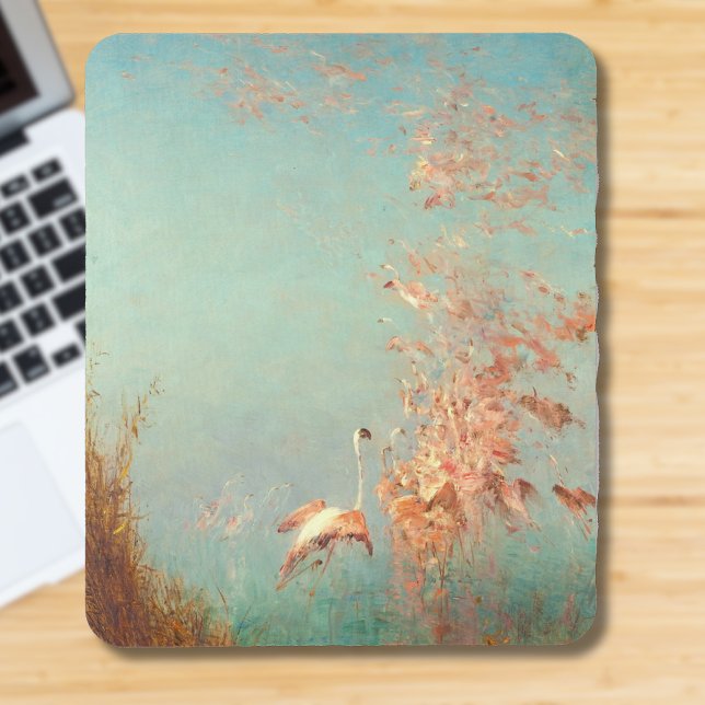 Envol De Flamants Roses, Étang De Vaccarès Mouse Pad (Creator Uploaded)