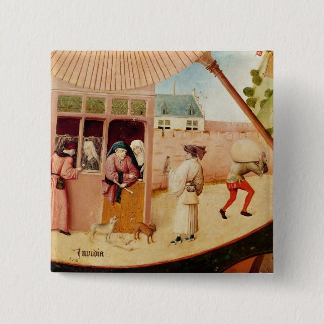 Envy 15 Cm Square Badge (Front)