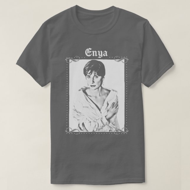 Enya Retro Aesthetic Design T-Shirt (Design Front)