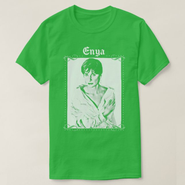 Enya Retro Aesthetic Design T-Shirt (Design Front)