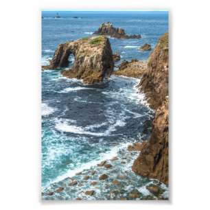 Enys Dodnan and Armed Knight Lands End Cornwall Photo Print