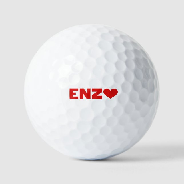 Enzo Love Golf Balls (Front)